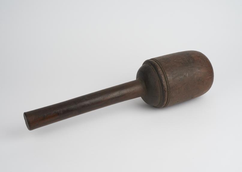 Lignum vitae pestle, Europe, 1701-1900