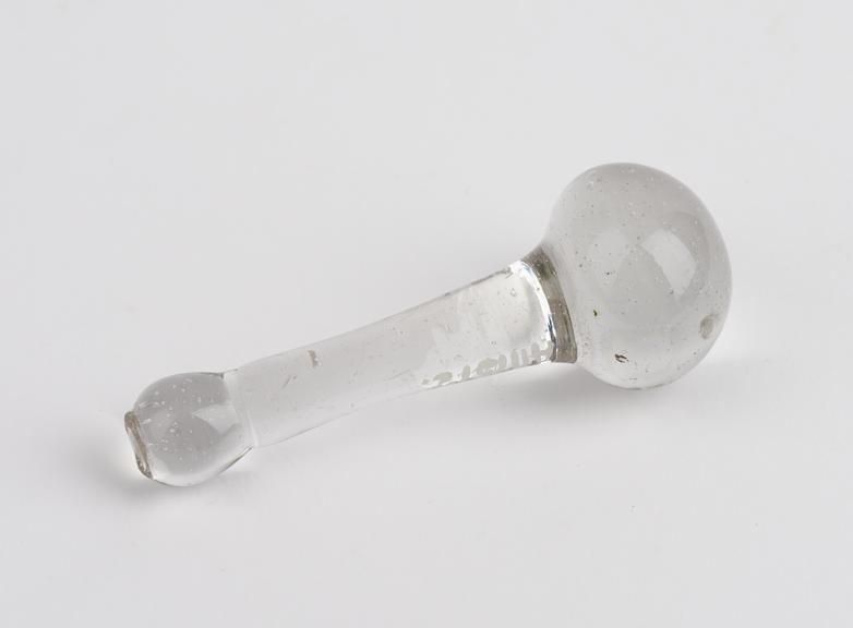 Small 19th century glass stirrer or pestle