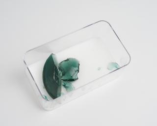 Glass mortar fragments