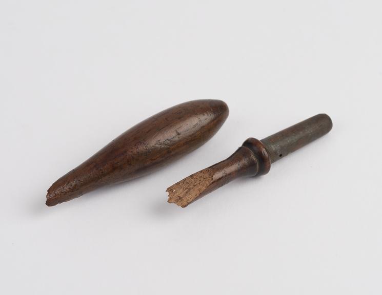 Wood handle from medicine spoon (medicine spoons)