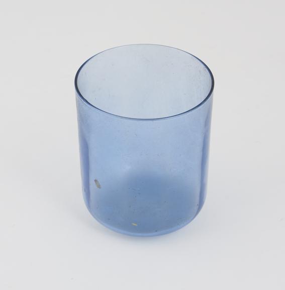 Blue glass beaker