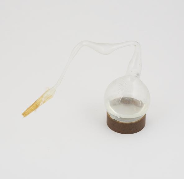 Glass flask, a copy of the one used by Pasteur in