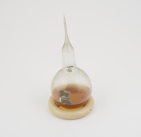 Glass flask, a copy of the one used by Pasteur in