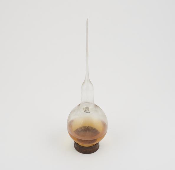 Glass flask, a copy of one used by Pasteur in his