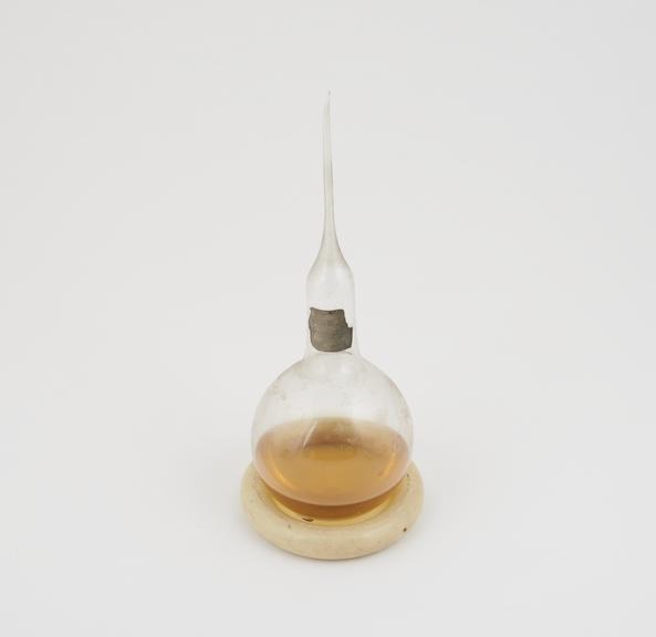 Glass flask, a copy of the one used by Pasteur in