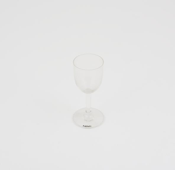 Wine glass, possibly used as a culture glass by Jo