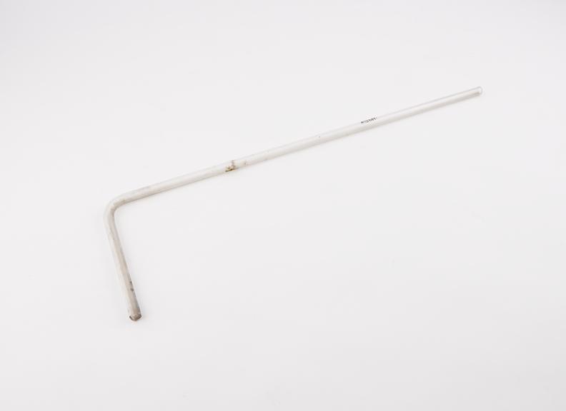 Tube, glass, with right angle bend, European, 1870