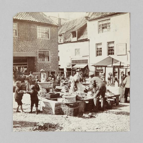 Photograph of a market stall in Whitby