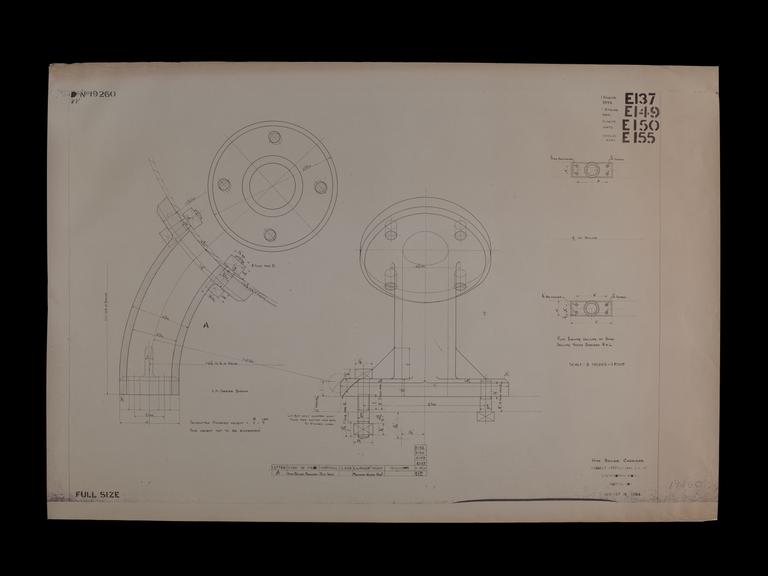 Engineering drawing of Rocket model Hind boiler carriers