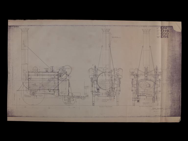 Engineering drawing of Rocket model General arrangement