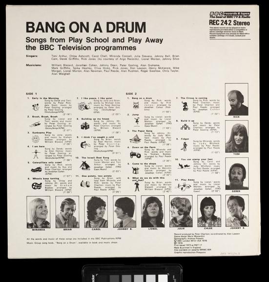 "Bang on a Drum, Songs from Play School & Play Away" record