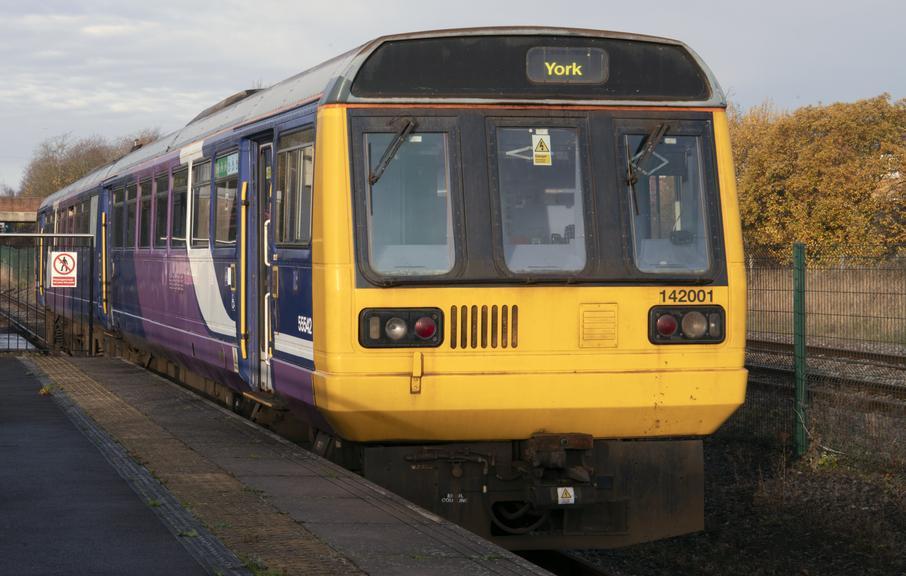Class 142 Pacer Diesel Multiple Unit at Locomotion, Shildon.
