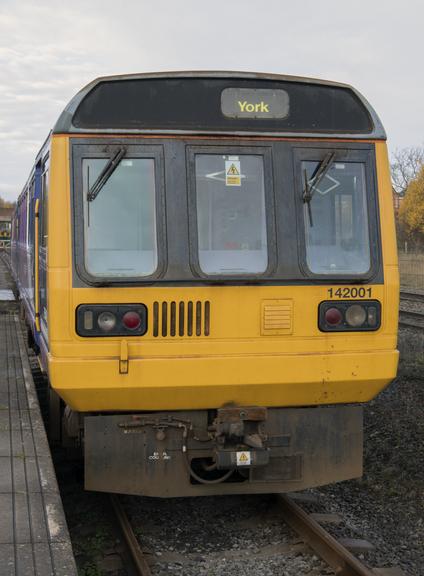 Class 142 Pacer Diesel Multiple Unit at Locomotion, Shildon.