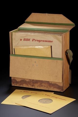 Box of BBC Transcription Discs