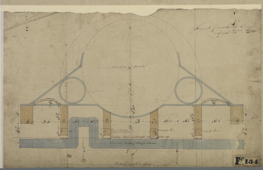 Small Garnskirk (sic) Engine drawing