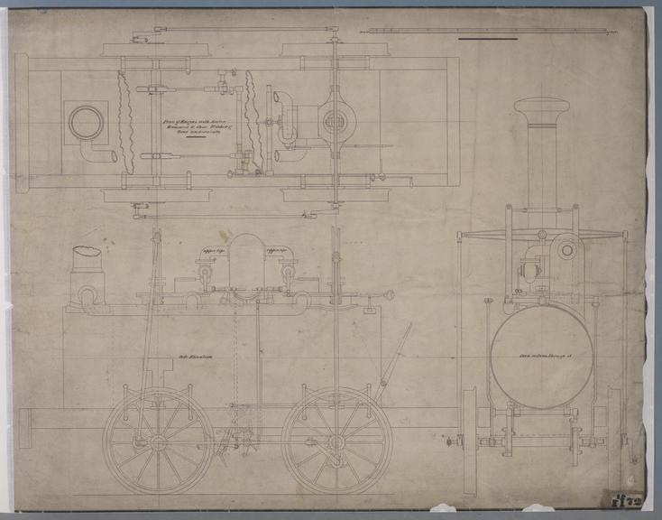 Working drawing of Thompson's engine