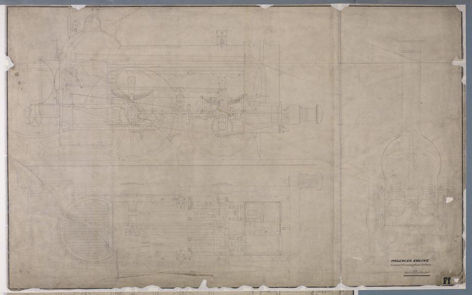 Drawing of Passenger Engine