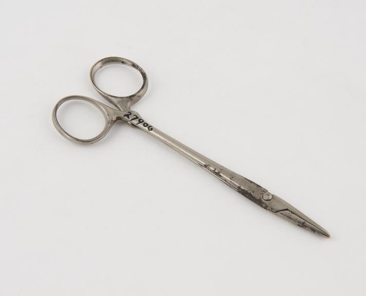 Artery forceps, Spencer Wells, steel, plated, prob