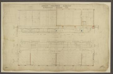Great Western Railway (GWR) luggage brake van drawing