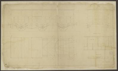 Great Western Railway (GWR) 6-wheeled carriage drawing