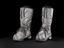 Pair of boots belonging to the Cyberman costume as used in the