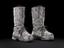 Pair of boots belonging to the Cyberman costume as used in the