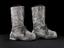 Pair of boots belonging to the Cyberman costume as used in the