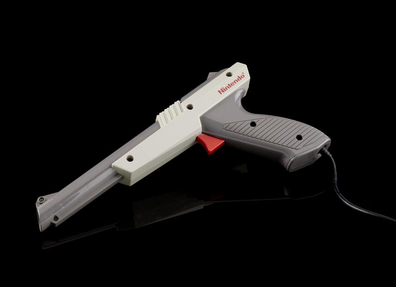 Zapper (gun) controller, NES video game, Nintendo Company