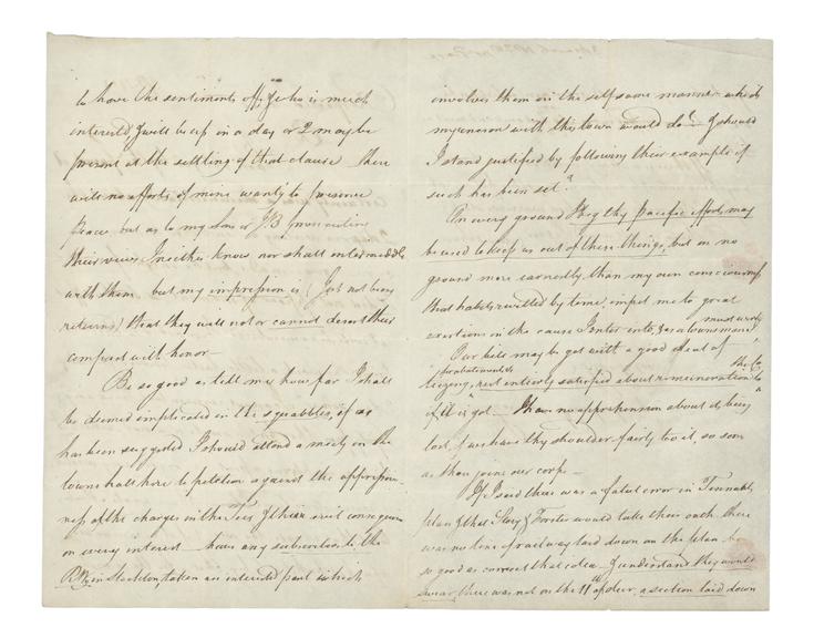 Letter from Edward Pease to Leonard Raisbeck
