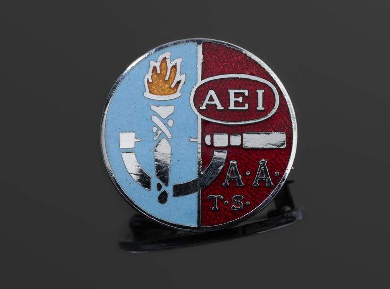 Pin badge, with AA Apprentice Association TS Training School