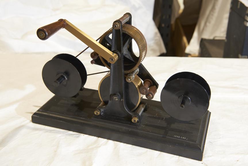 Replica of Paul perforating machine, 1896