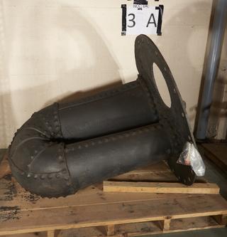 End Plate from 'Trevithick' Type Return Flue Steam Boiler