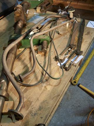 Drain and Lubrication Pipes for Triple-Expansion marine steam engine