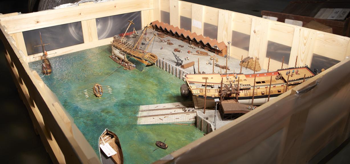 Model of a Naval Dockyard