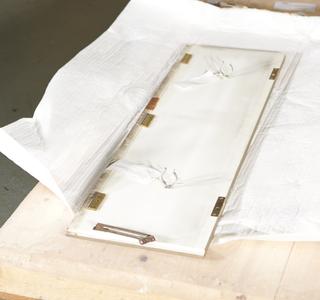 Door for Compartment 8 of Showcase of Model Showing the 5 Dock Systems of the Port of London