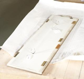 Door for Compartment 10 of Showcase of Model Showing the 5 Dock Systems of the Port of London