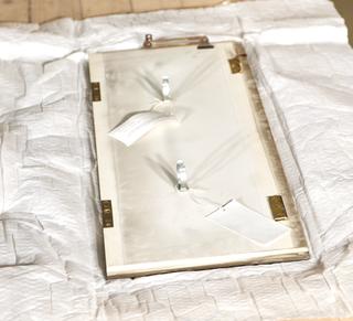 Door for Compartment 16 of Showcase of Model Showing the 5 Dock Systems of the Port of London