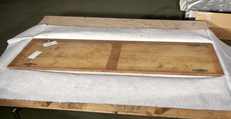 Plinth Panel from Beneath Compartment 1 of Showcase of Model Showing the 5 Dock Systems of the Port of London