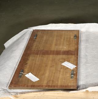 Plinth Panel from Beneath Compartment 9 of Showcase of Model Showing the 5 Dock Systems of the Port of London