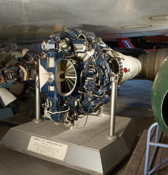 Sectioned De Havilland Goblin Turbojet Engine