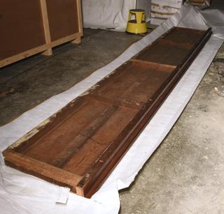 Wooden Base for Model of a Brig's Hull