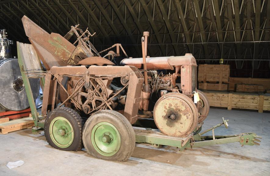 Fordson N Tractor and Trencher (plus trailer)