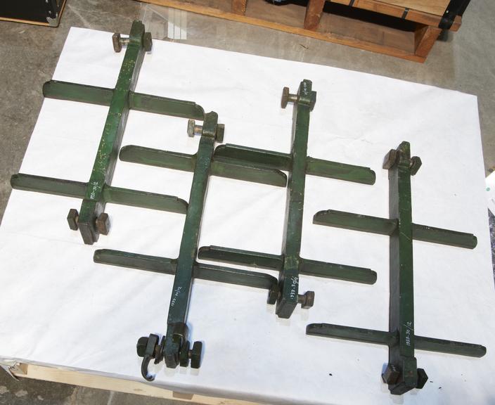 Four Crosshead Guides with Bolts and Nuts