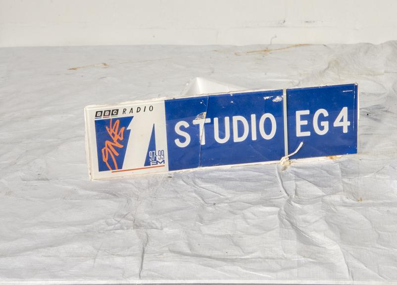 BBC Radio 1 Studio Sign