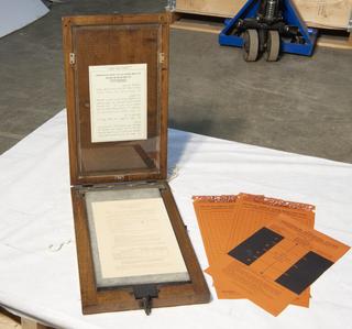 Printing Frame for Gestetner Photo-Stencil Apparatus