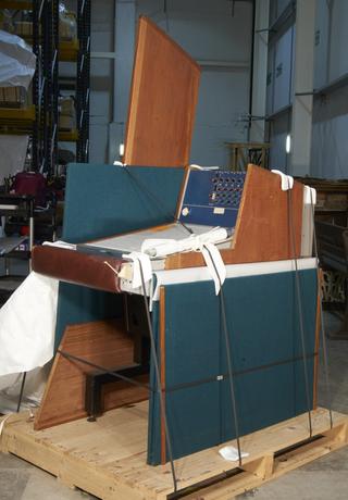 Sections of Pinewood Sound Desk