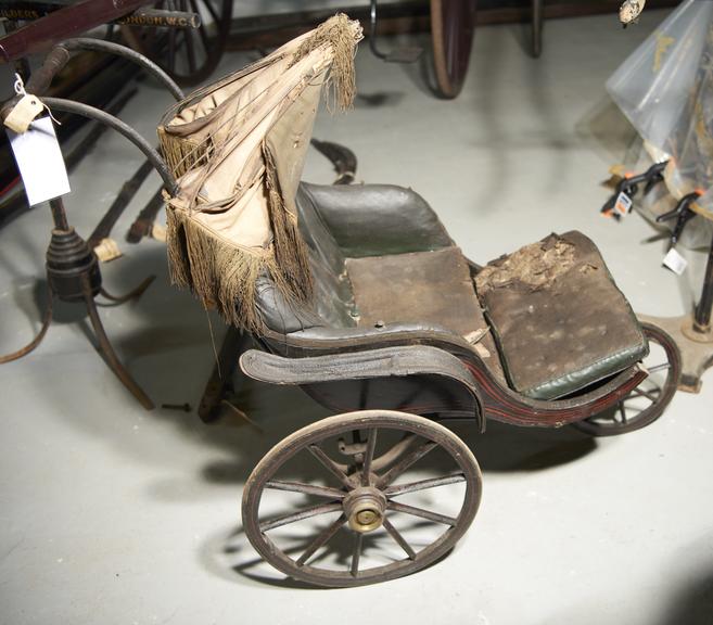 Victorian Three-Wheeled, Double Child's Perambulator