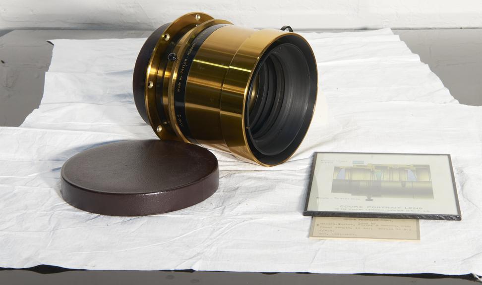 Cooke Portrait Lens with Sectioned Drawing