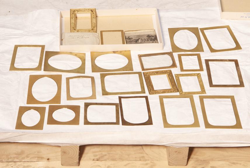 Collection of Gilt and Brass Frames and Matts for Daguerreotypes or Glass Collodion Positives