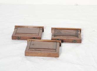 Three Double Dark Slide Film Holders